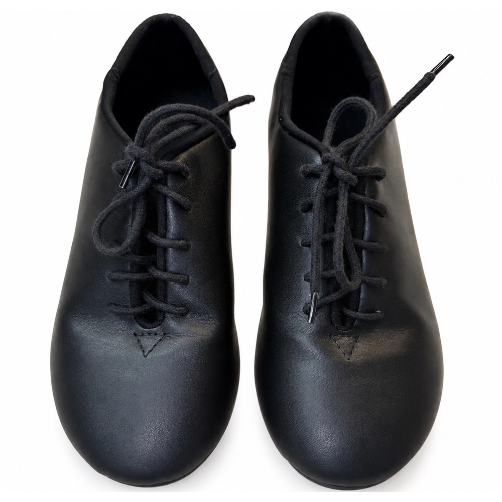 So Danca SD Tech Black Lace Up Tap Shoes Kids Size 1.5 M TA04 TA05